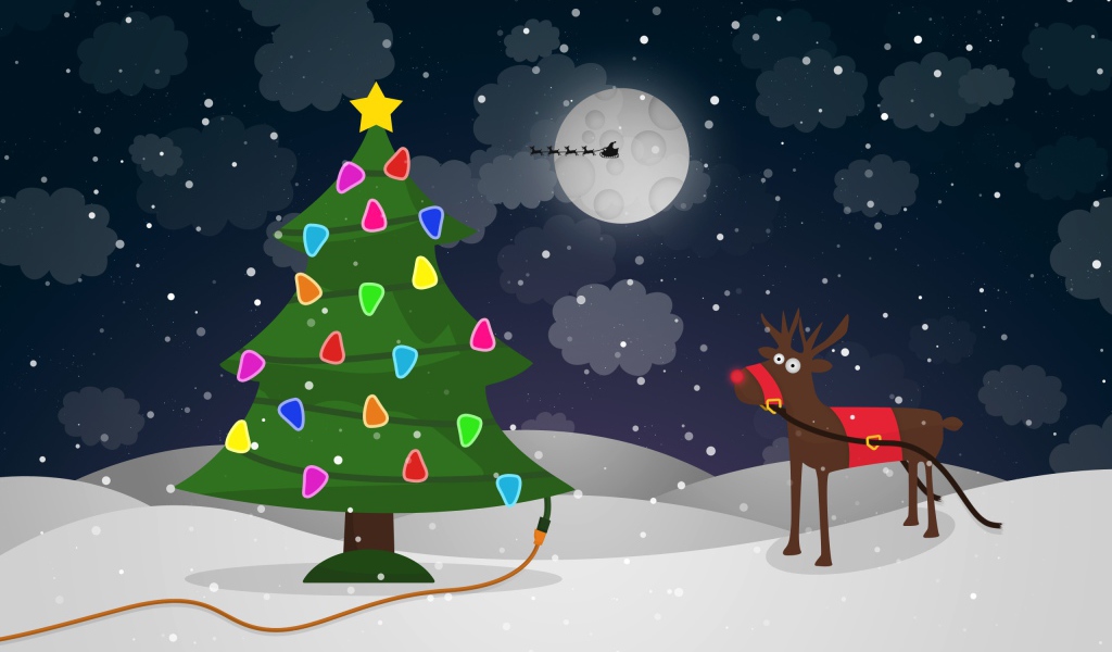 Новогодний олень