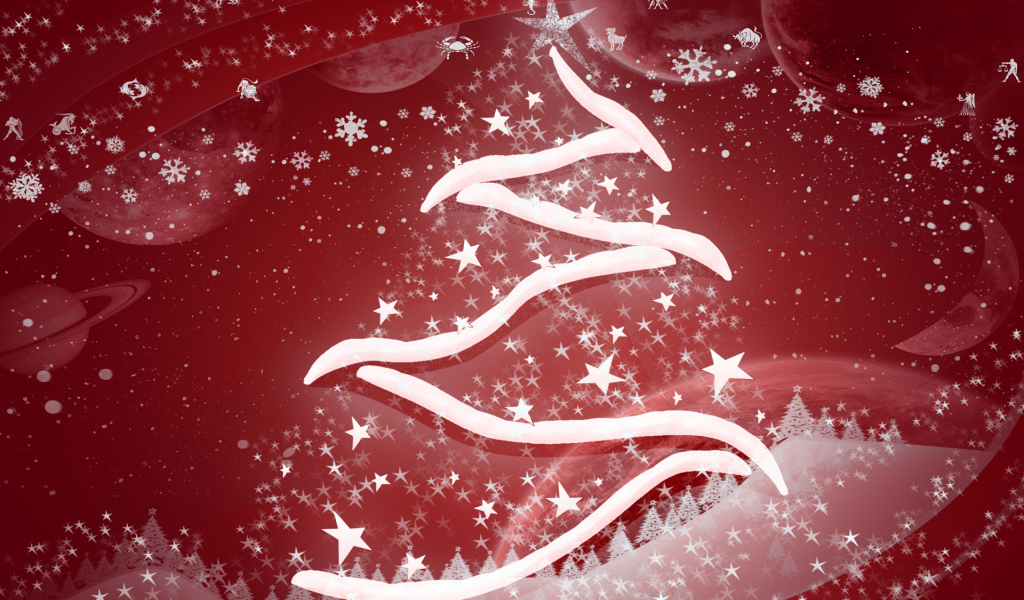 Красная елка