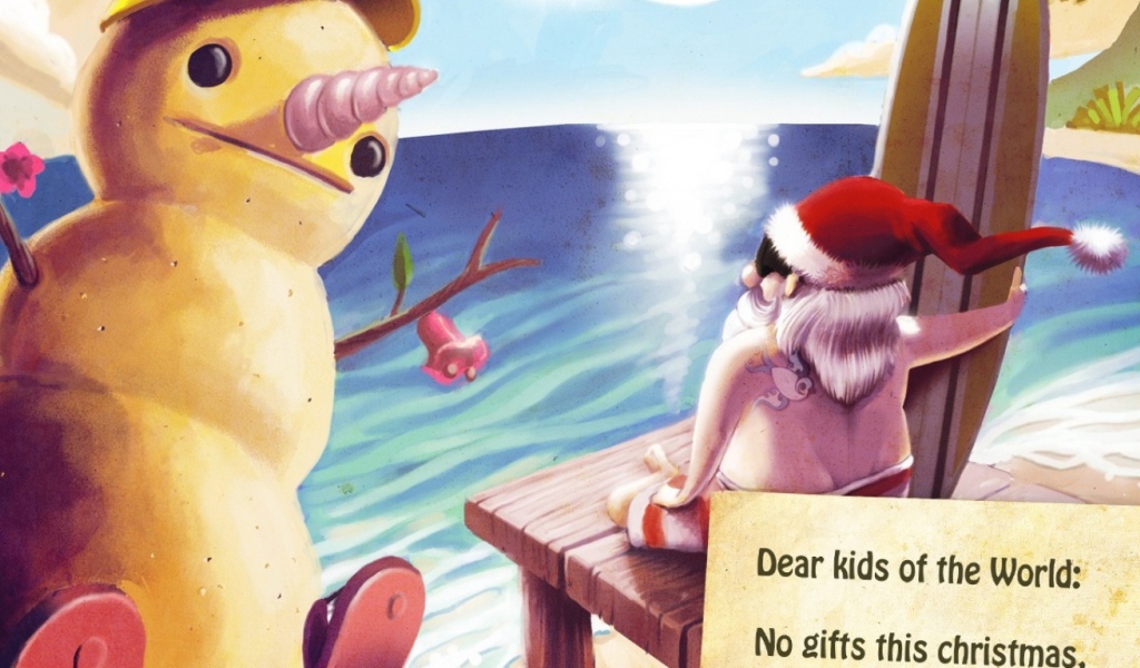 Санта Клаус в отпуске