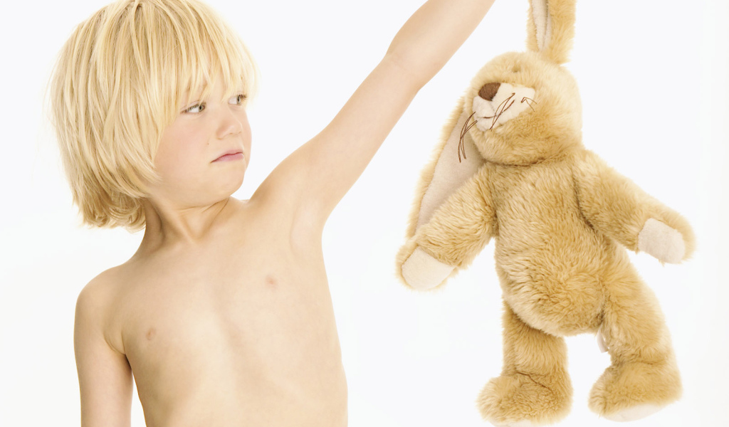 Мальчик и заяц