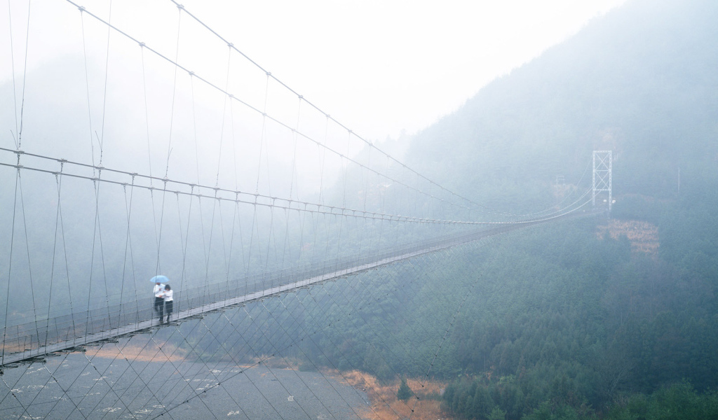 Прогулка по подвесному мосту