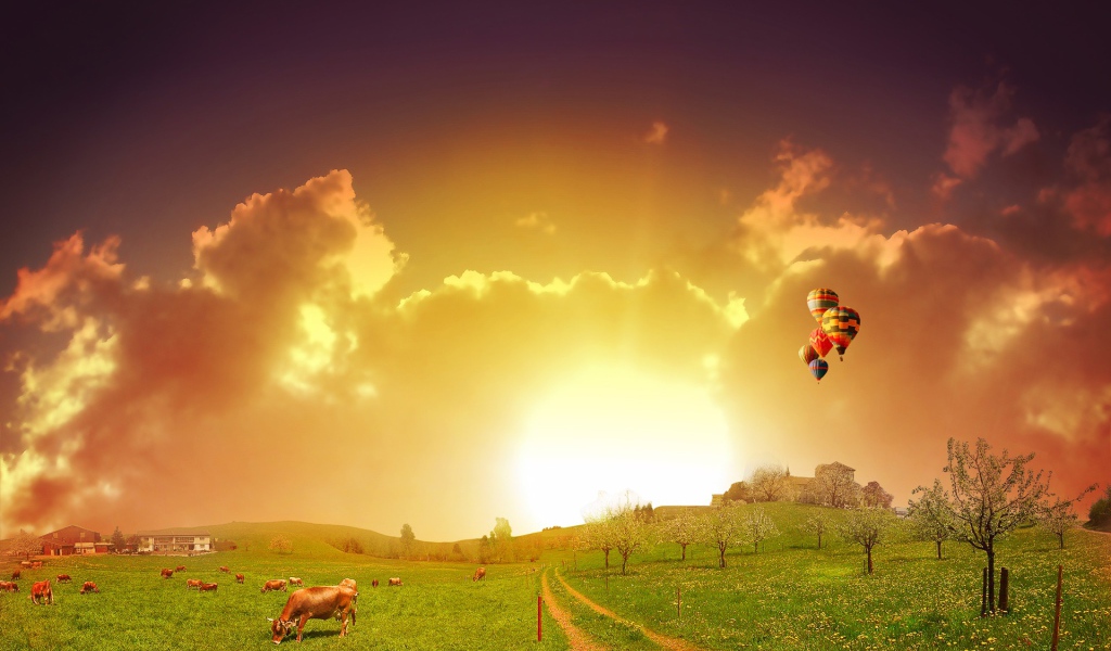 На закате летнего дня