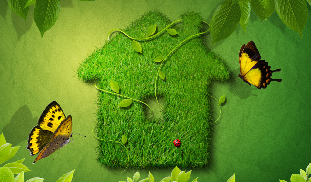 Зеленый домик