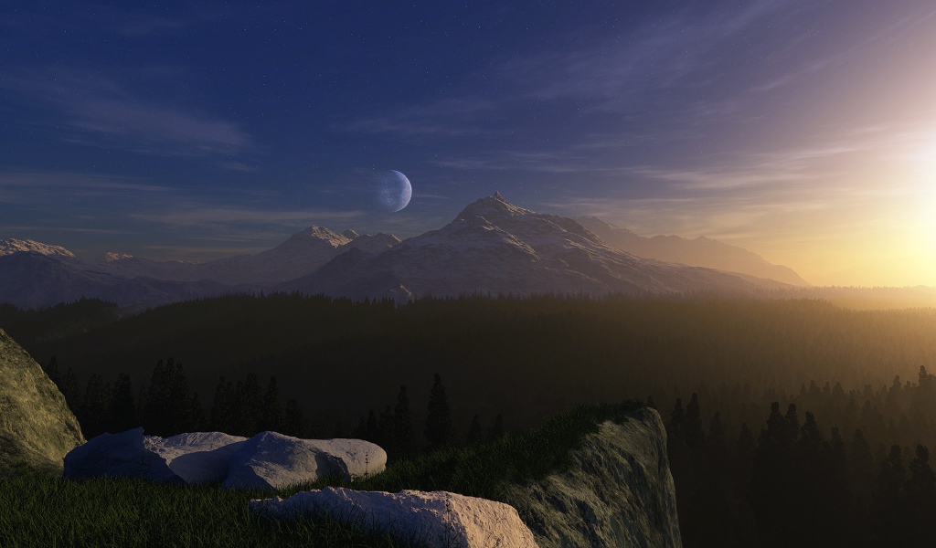 Огромная луна