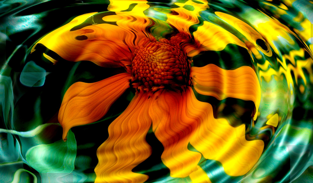 Желтое отражение