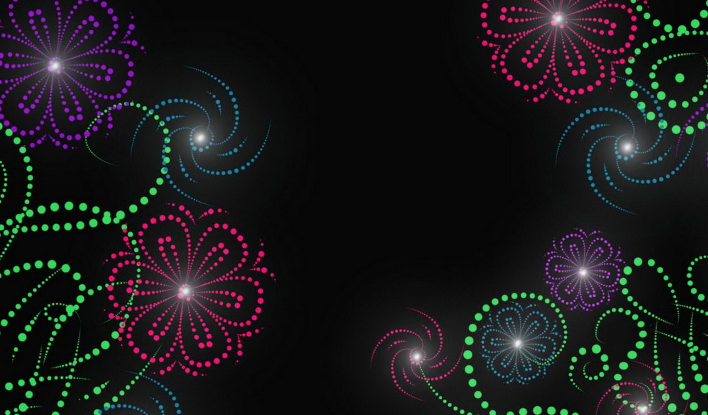 Цветы из света