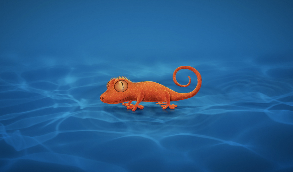 Оранжевый ящер