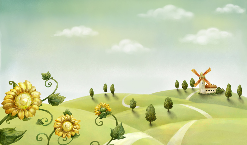 Деревенский пейзаж