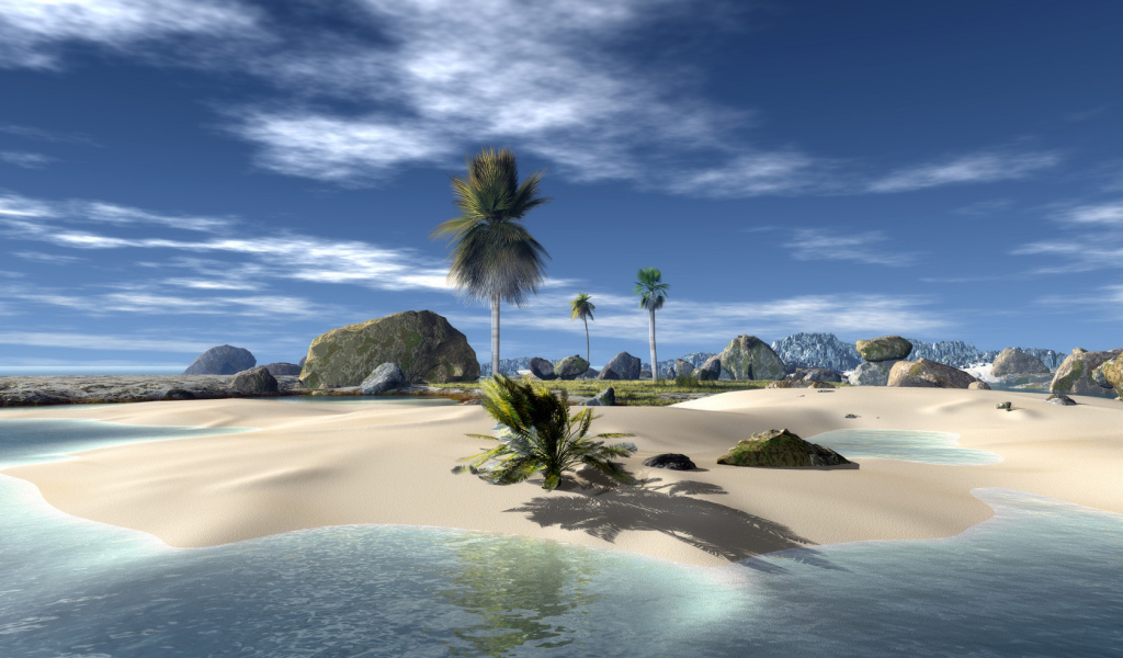 Песчаный островок