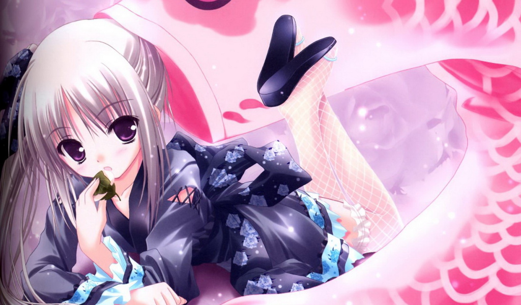 Девочка в кимоно