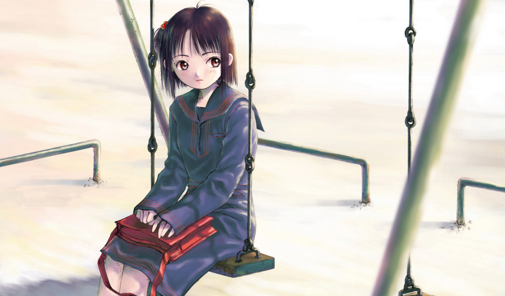 Девчонка на качелях