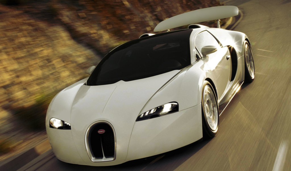 White Bugatti Veyron