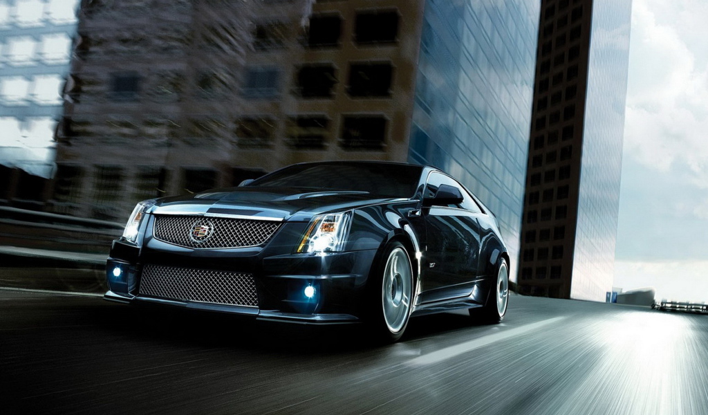 Cadillac CTS-V in movement