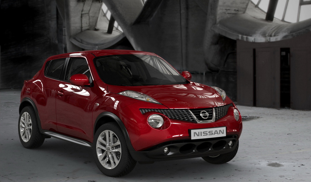 Ниссан Джук в красном цвете