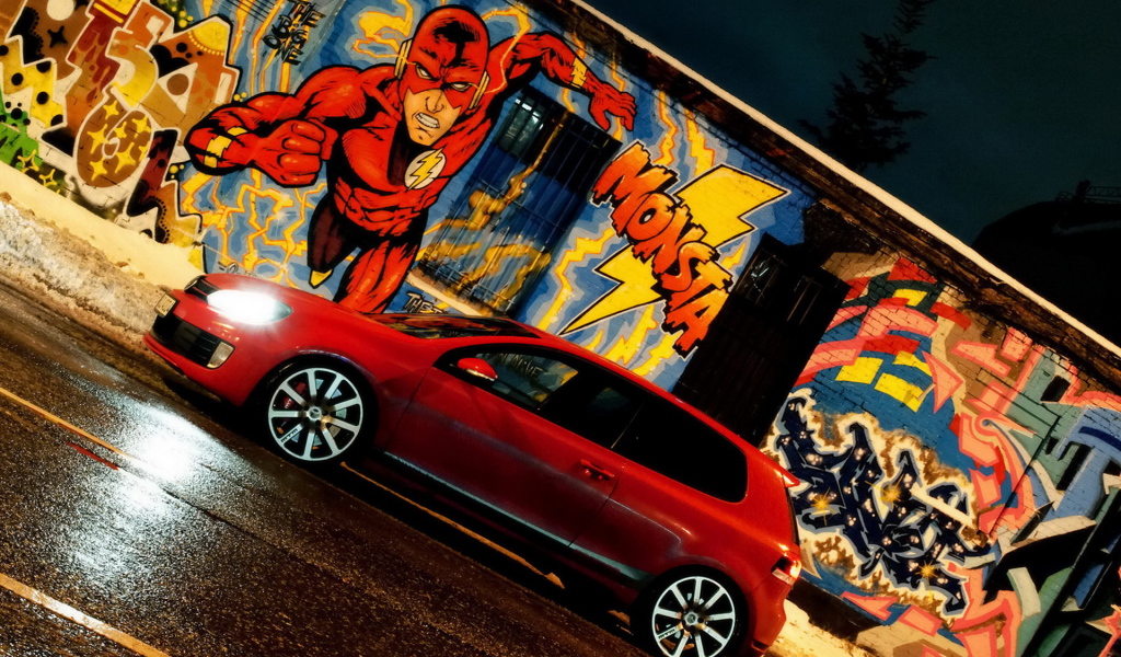 Volkswagen Golf GTI на улицах города