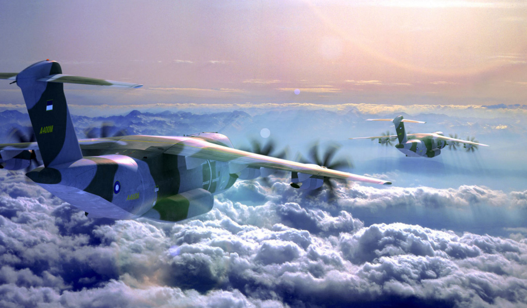 Самолеты над облаками