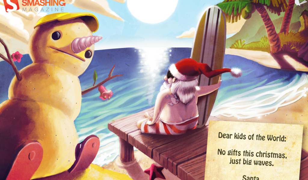 Санта Клаус в отпуске