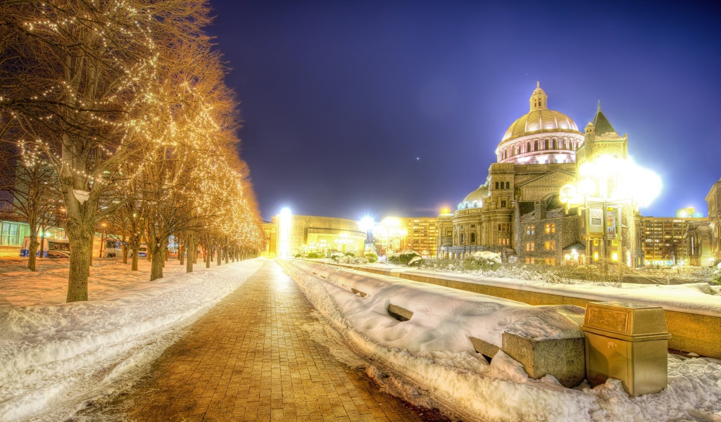 Бостон в ночи