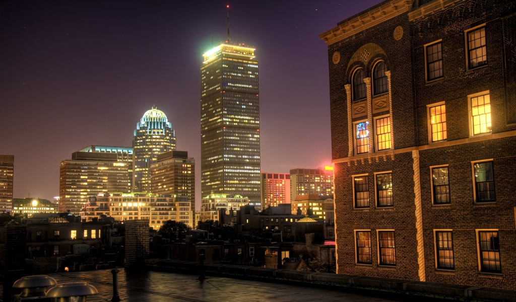 Ночной Бостон