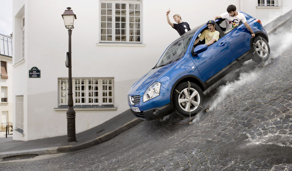 Крутой спуск