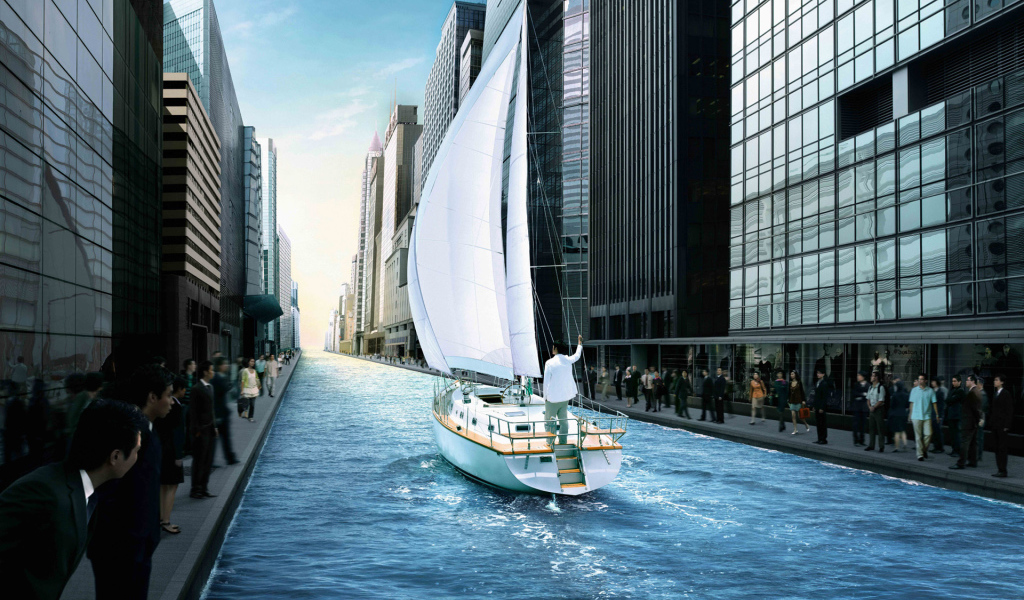 Двигаясь по ветру