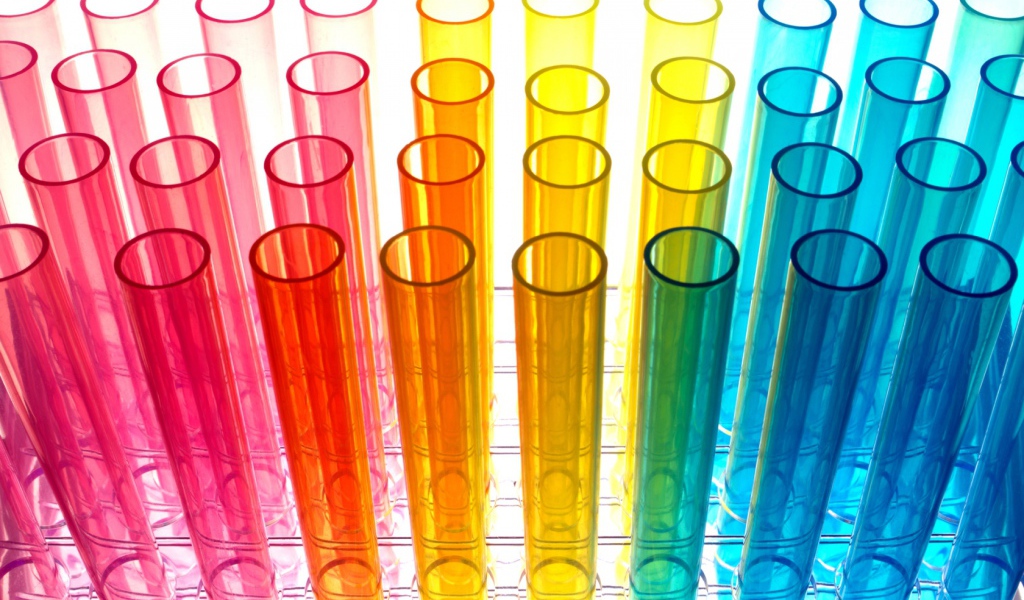Разноцветные пробирки