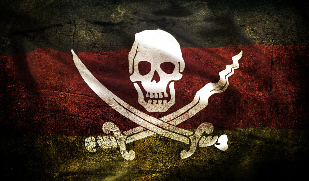 Череп и сабли Пиратский флаг
