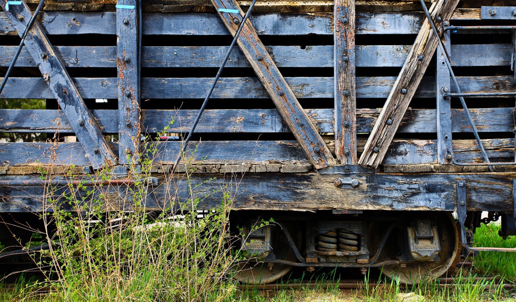 Вагон товарного поезда