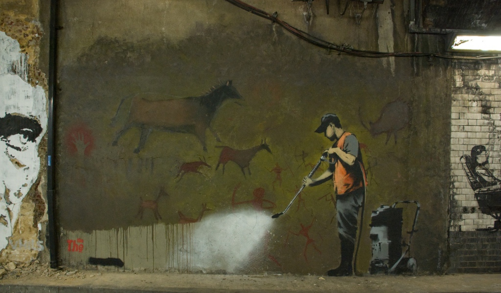стрит арт Banksy