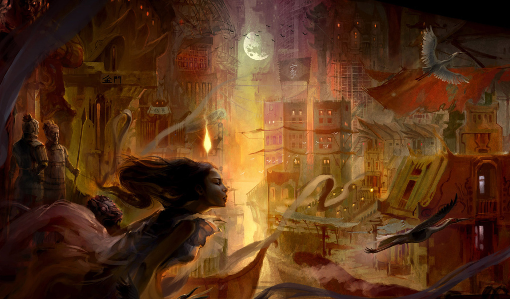 Ночной Шанхай