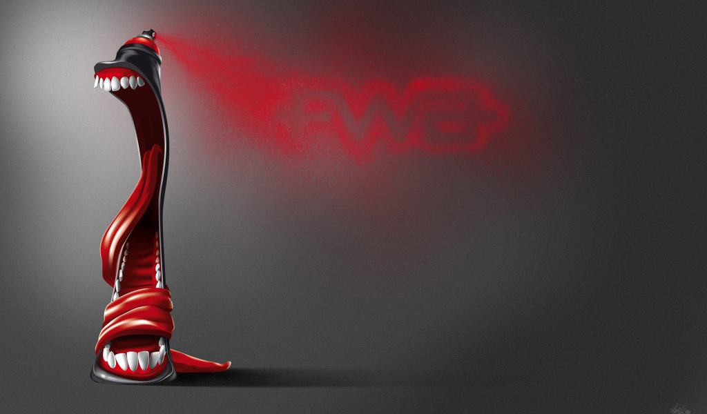 Зубастая краска  Аэрозоль