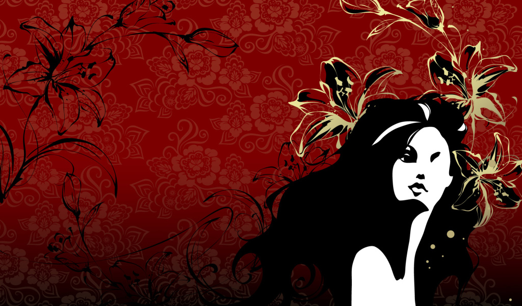 Красная орхидея