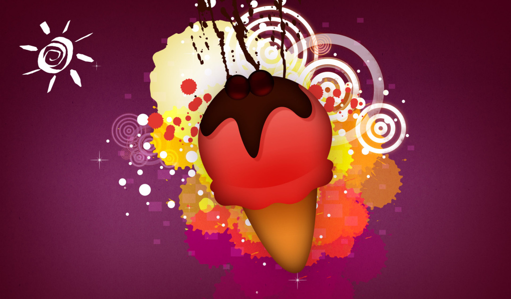 Векторное мороженое