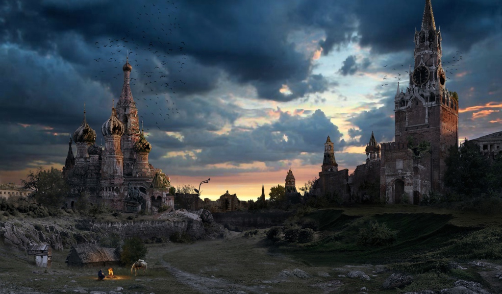 Постапокалиптический закат Москва