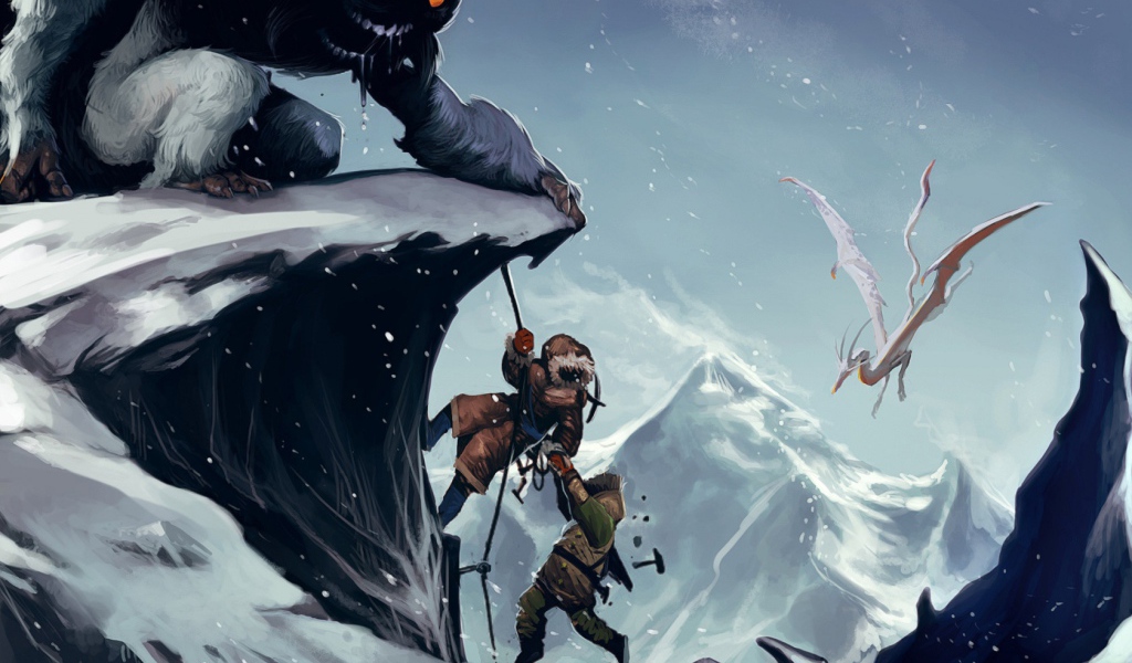 Снежный человек и альпинисты