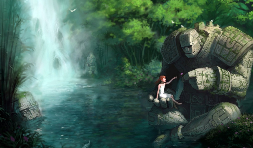 Девушка и титан