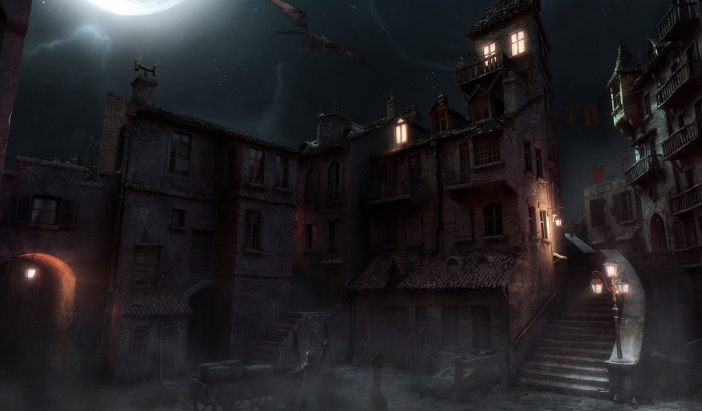 Монстр в ночном небе