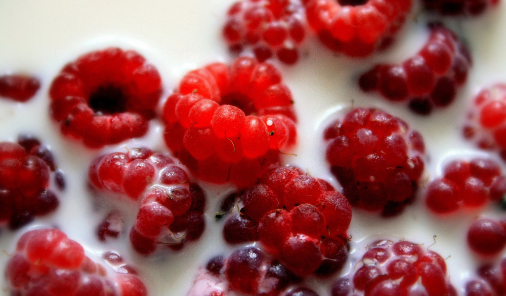 Малина в молоке