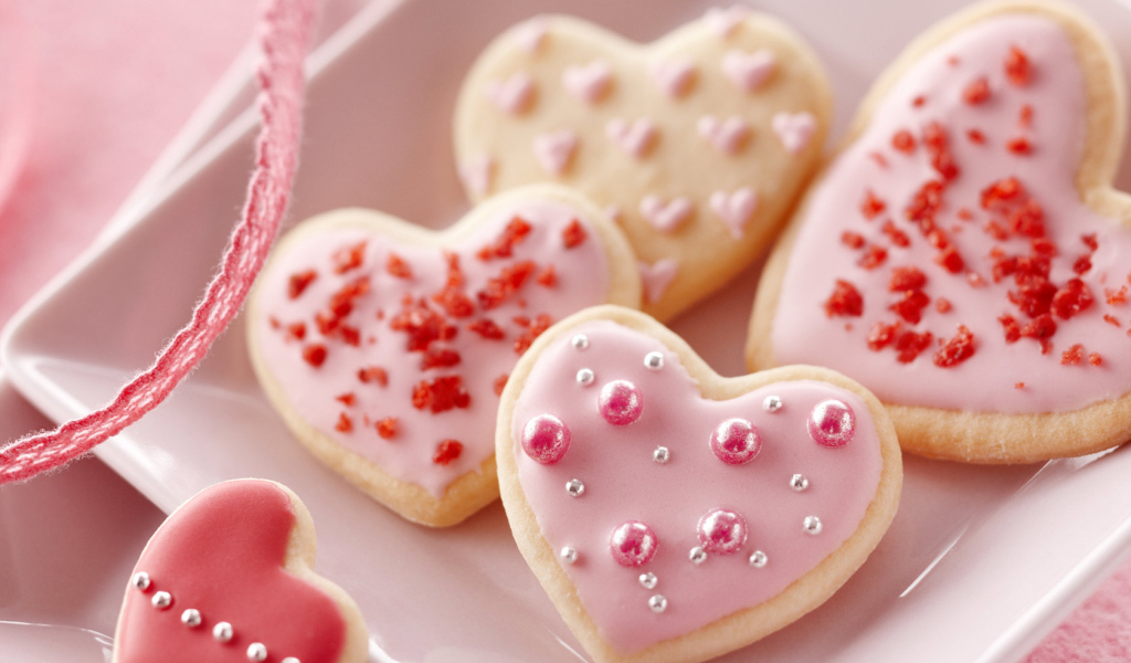 Печенье в форме сердца