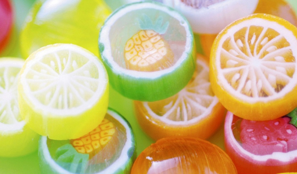 Разноцветная карамель