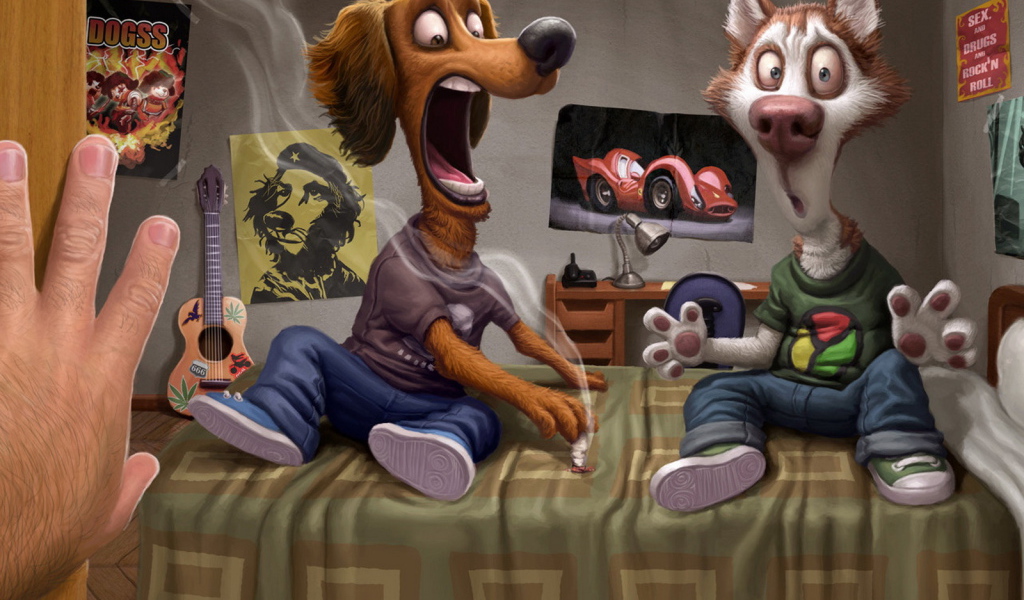 Обкуренные собаки