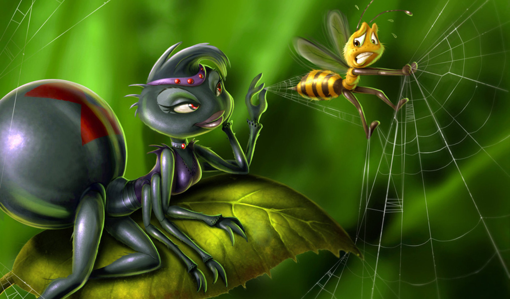 Пойманная пчелка