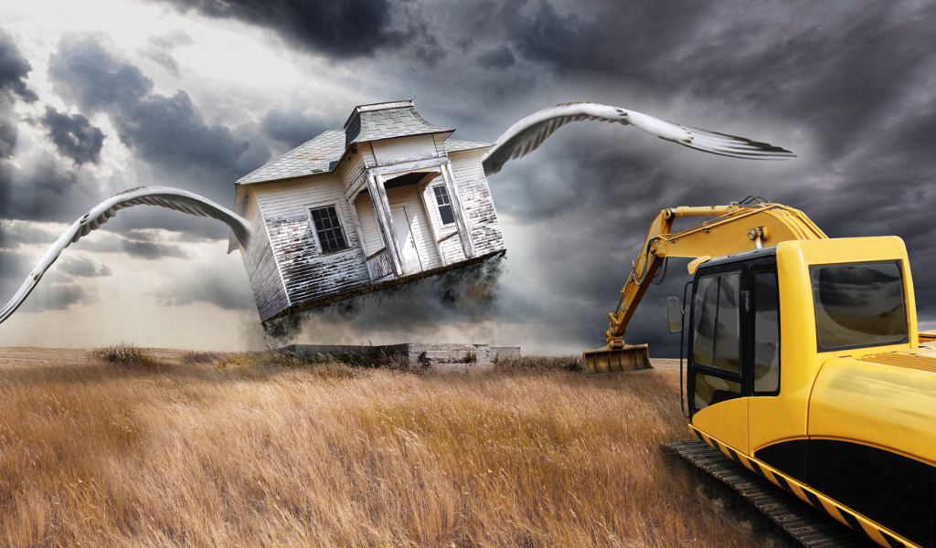 Улетающий дом