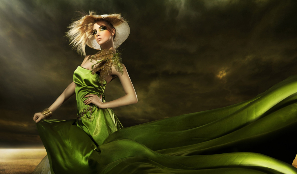 Девушка модница модель