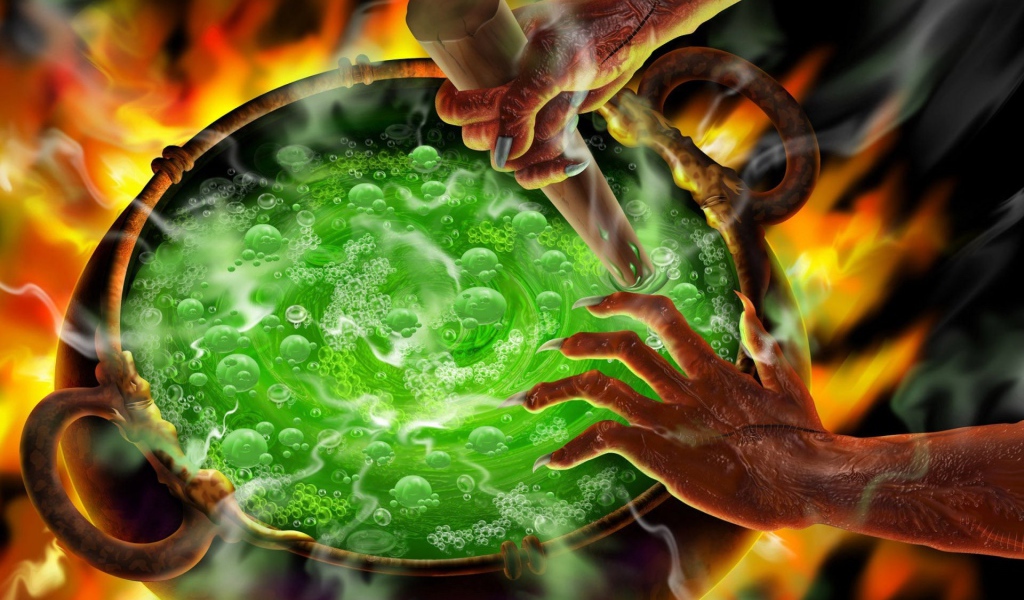 Бурлящий котел на Хэллоуин