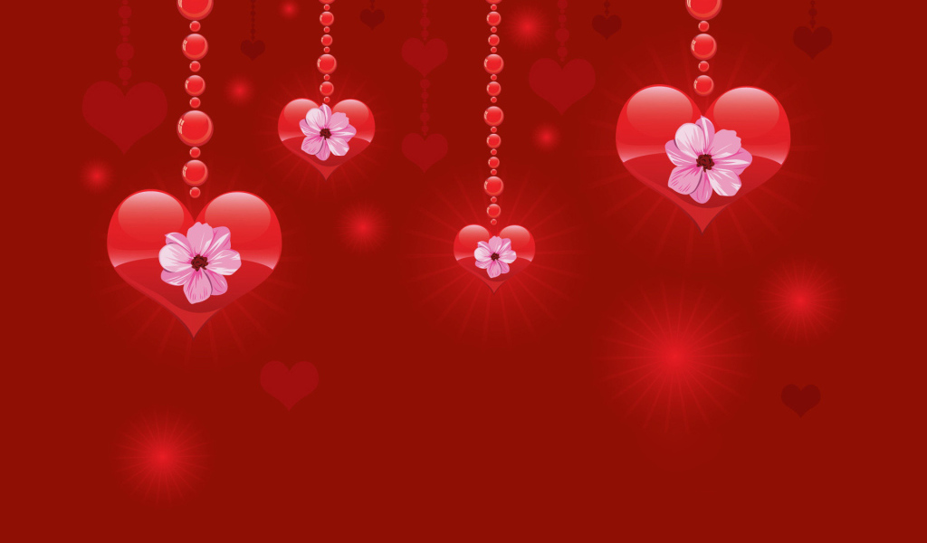 Сердца в День Влюбленных