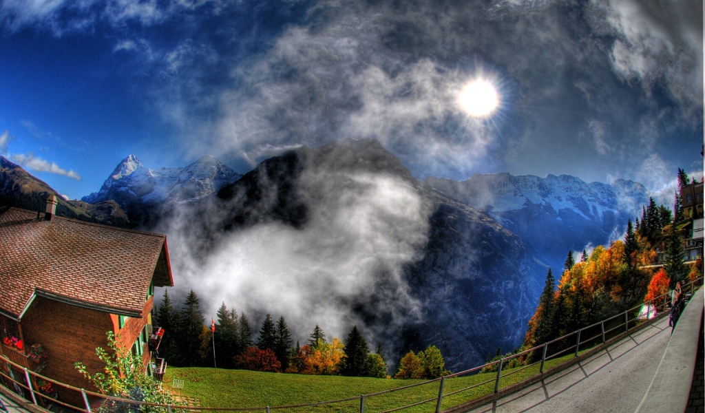 Красивый горный пейзаж