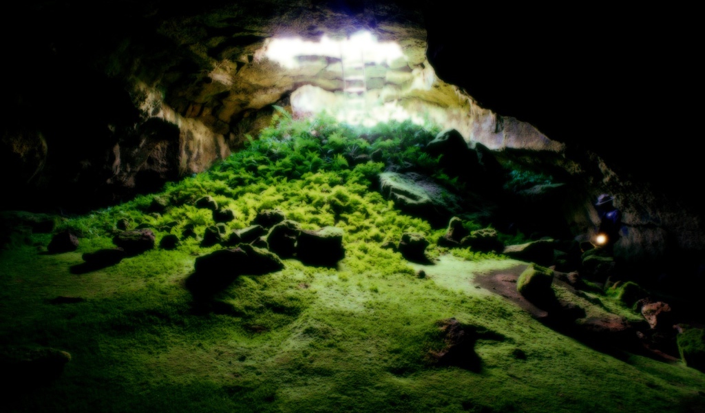 Пещера в Tulelake Калифорния