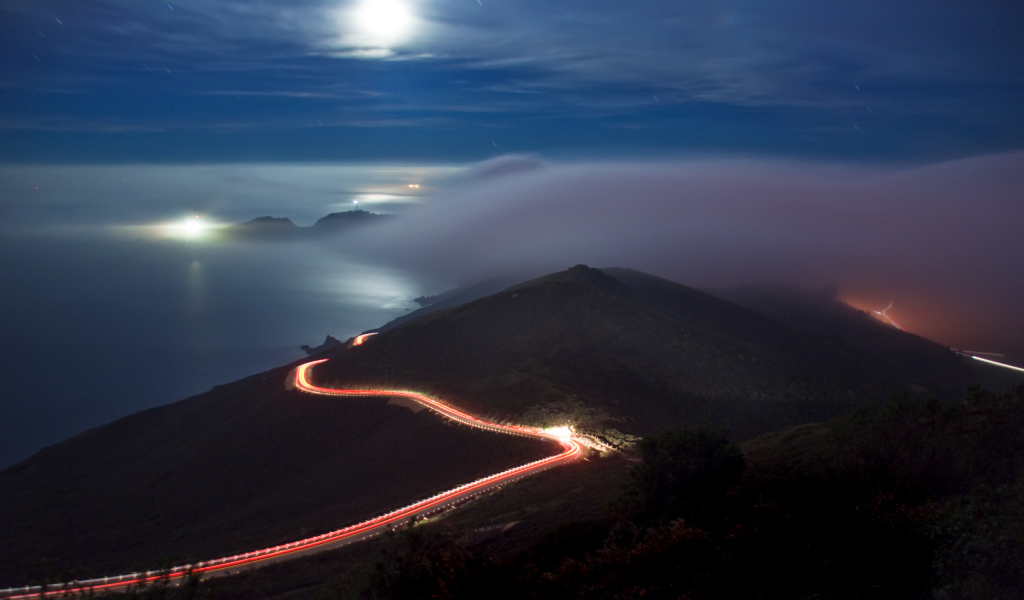Вечерняя поездка за городом