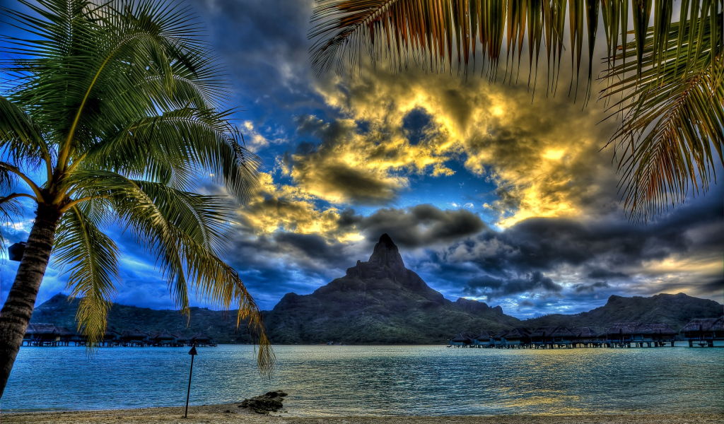 Пляж на закате